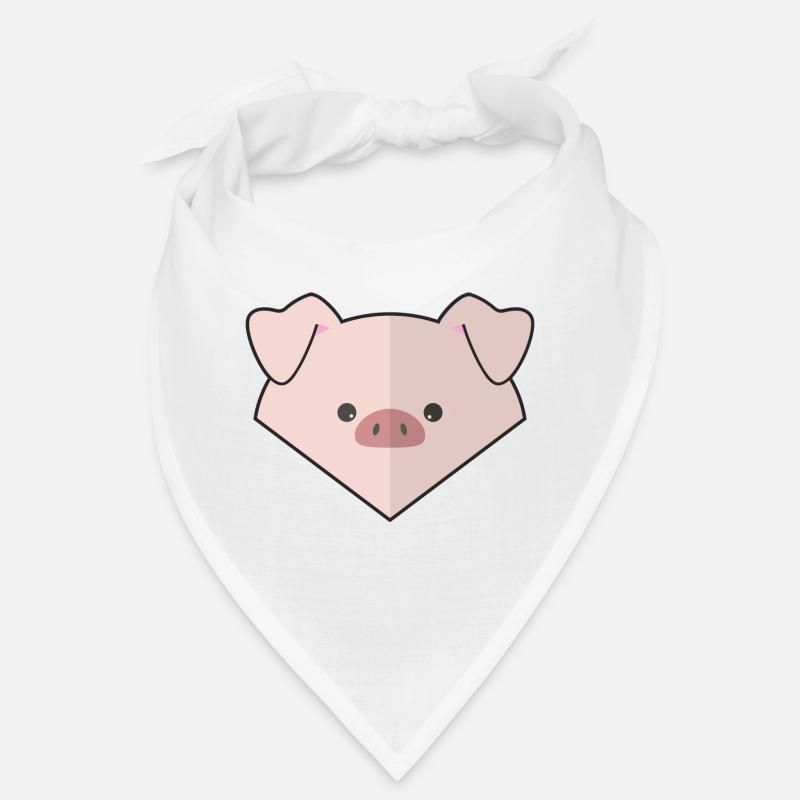 Niedliches einfaches Schwein Bandana