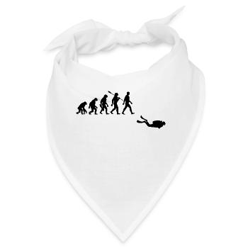 Evolution Tauchen Taucher - Bandana - Weiß - Vorne