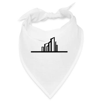 Stadt Vektor Geschenkidee - Bandana - Weiß - Vorne