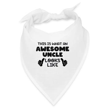 This is what an Awesome Uncle lookslike - Bandana - Weiß - Vorne