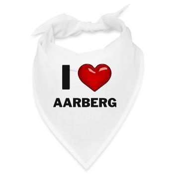 I Love Aarberg - Bandana - Weiß - Vorne