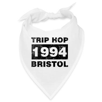 TRIP HOP BRISTOL SCHWARZ - Bandana - Weiß - Vorne