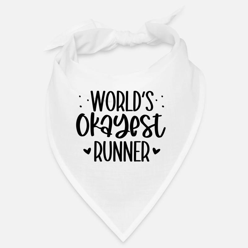 World's okayest runner - Bandana - blanc
