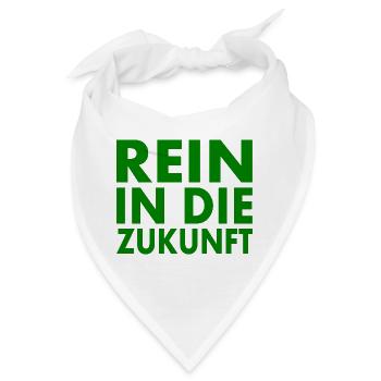 Rein in die zukunft - Bandana - Weiß - Vorne