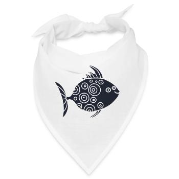 Meerestiere - Bandana - Weiß - Vorne