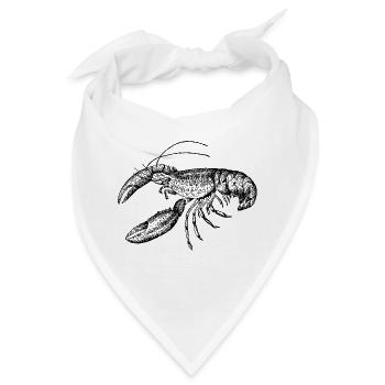 Meerestiere - Bandana - Weiß - Vorne