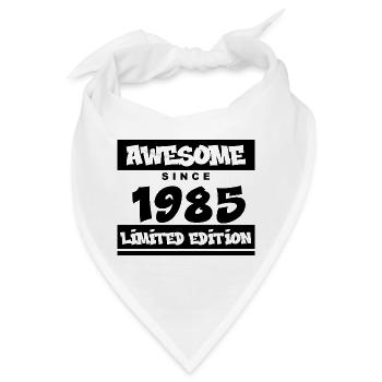 1985 - Jahrgang 1985 - Fantastisch seit 1985 - Bandana - Weiß - Vorne