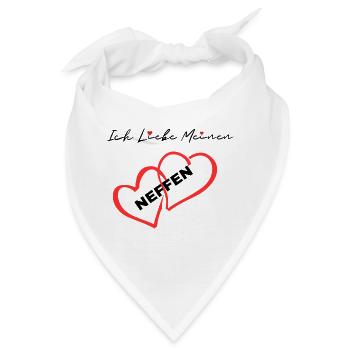 Ich Liebe Meinen Neffen - Bandana - Weiß - Vorne