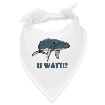 Is Watt Wal - Bandana - Weiß - Vorne