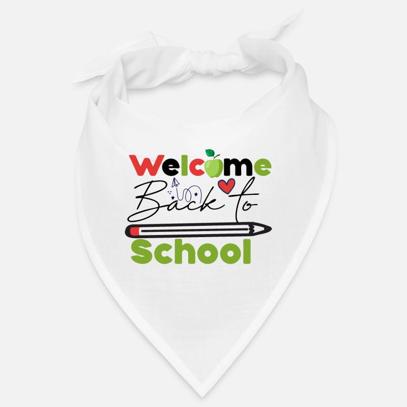Welcome back to school, Schulbeginn Schulstart Fun Bandana