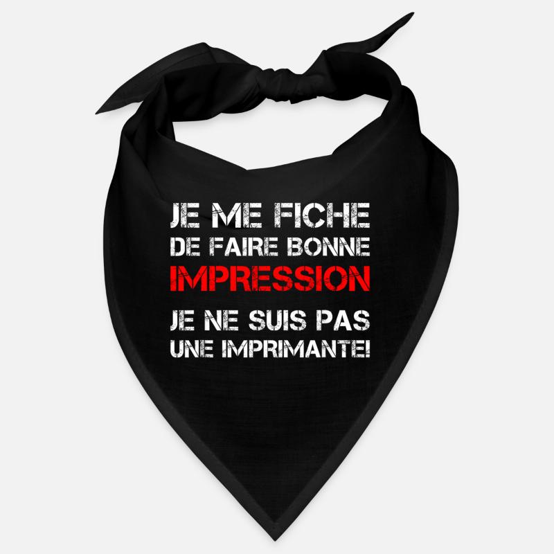 Fiche bonne impression pas une imprimante Bandana