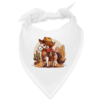 Pferde-Abenteurer - Bandana - Weiß - Vorne