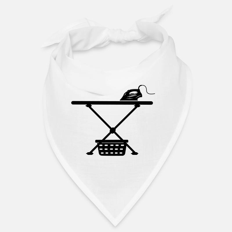 Srichplak en fer et panier à linge - Bandana - blanc