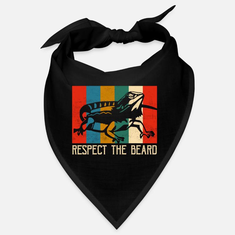 Respect The Beard Reptile Lizard Lover Bandana