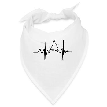 Segelboot Heartbeat Segelboot - Bandana - Weiß - Vorne