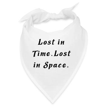 Lost in Time lost in Space - Bandana - Weiß - Vorne