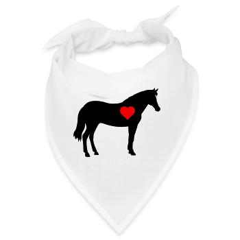 horse - Bandana - Weiß - Vorne