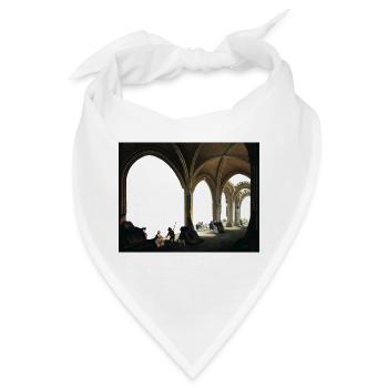 Kunstmalerei - Bandana - Weiß - Vorne