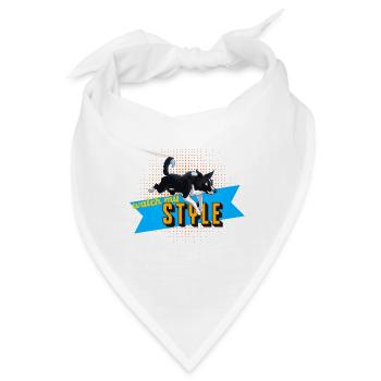 Jump in Style Agility Hundesport Border Collie - Bandana - Weiß - Vorne
