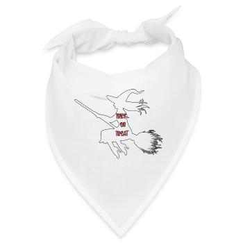 Süßes oder Saures Hexe - Bandana - Weiß - Vorne