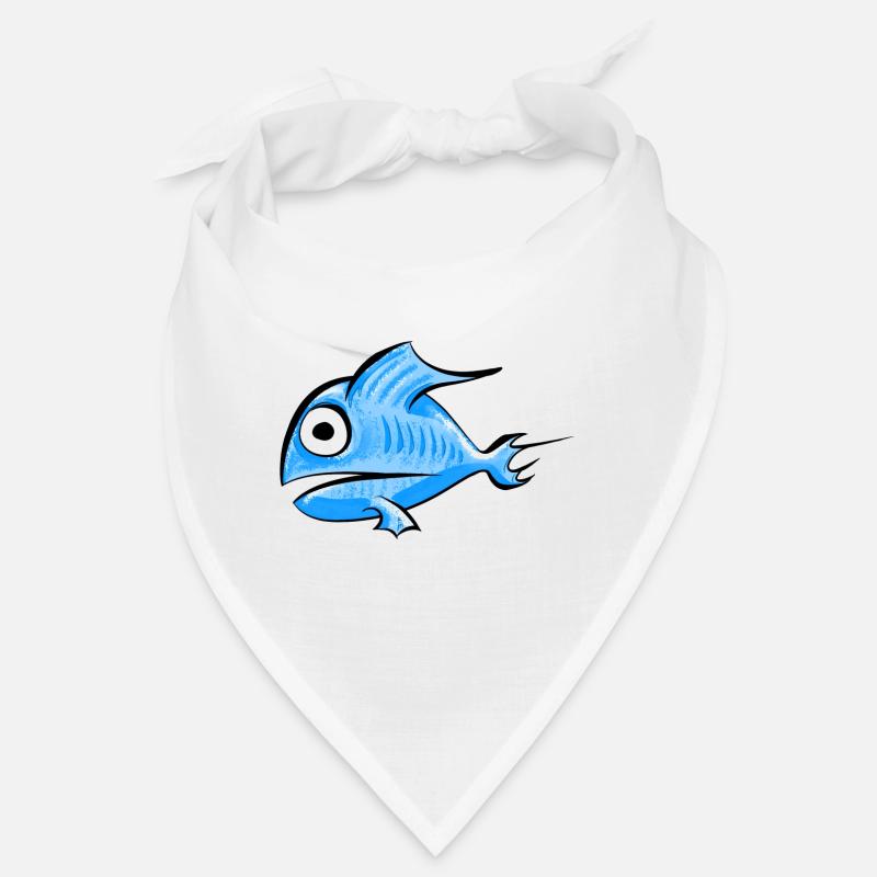 Fish blue Bandana