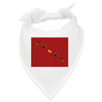 Gefühl der Liebe und des Lebens - Bandana - Weiß - Vorne