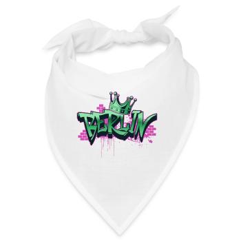 Berlin Graffiti Spray Sprayer Deutschland Stadt - Bandana - Weiß - Vorne