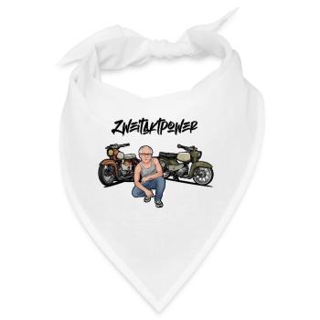 Habicht Star Erich // Illustration - Bandana - Weiß - Vorne
