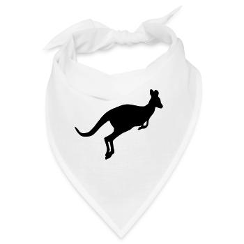 kangaroo 01 - Bandana - Weiß - Vorne