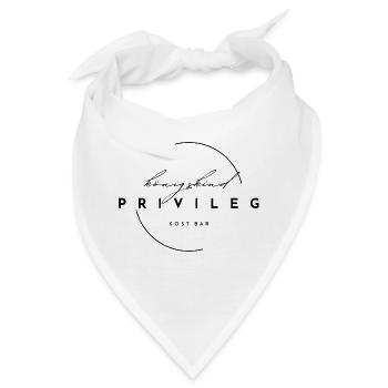 Königs Kind König Privileg Kostbar melawerttext - Bandana - Weiß - Vorne