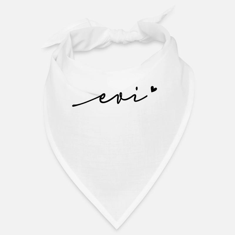 Evi Cursive Name Bandana