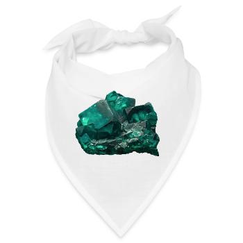 Fluorit grün Flussspat Mineral Kristall - Bandana - Weiß - Vorne