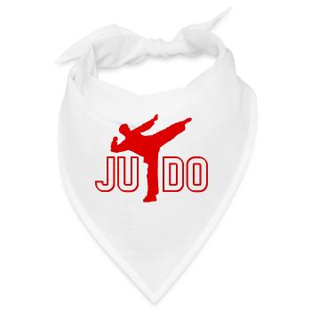 Judo - Judo-Geschenkidee - Bandana - Weiß - Vorne