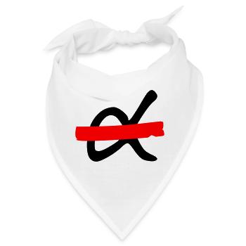 KEIN Macho-Logo - Bandana - Weiß - Vorne