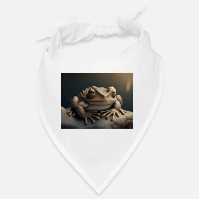 Cute animals doing hibernation – toad Bandana