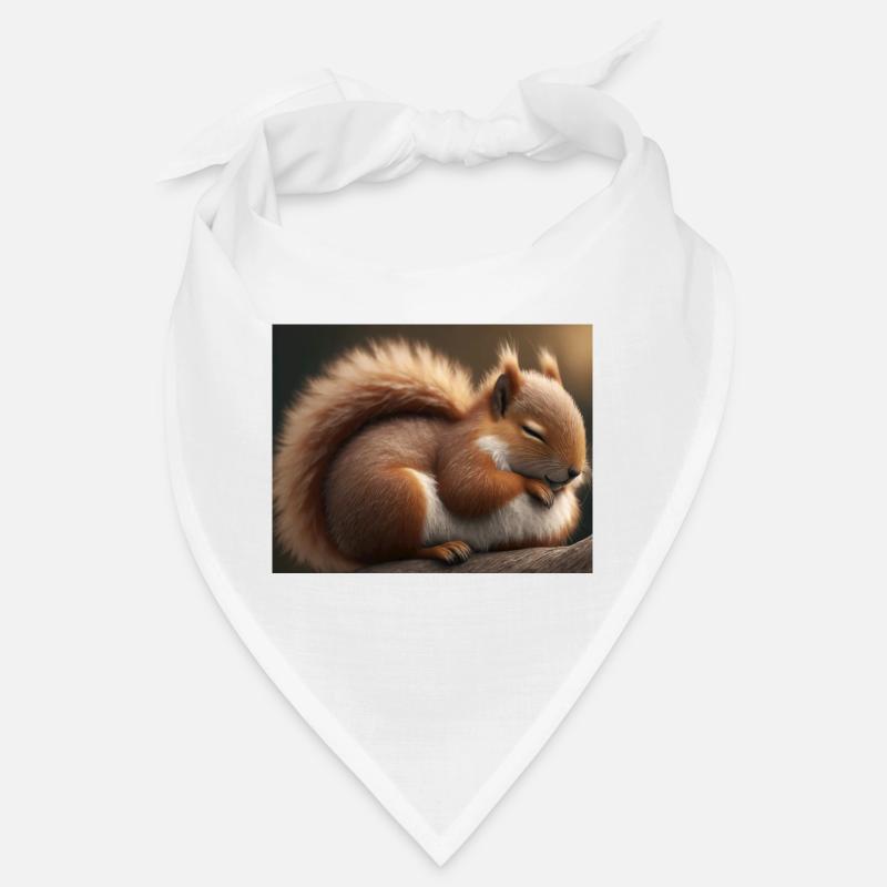 Cute animals doing hibernation – squirrel Bandana