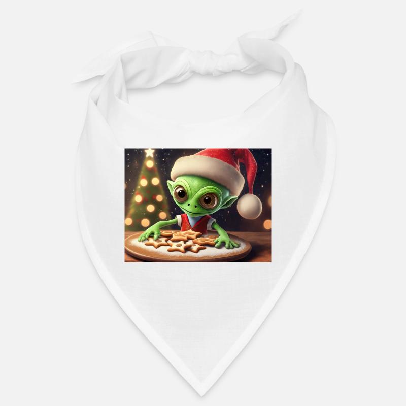 extraterrestre portant un pull de Noël laid Bandana