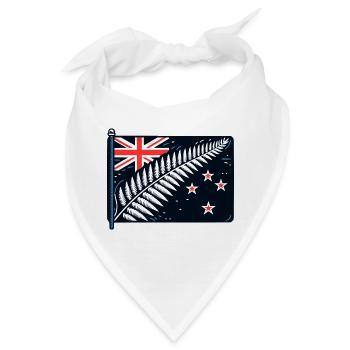 Neuseeland Aotearoa Kiwi 10 - Bandana - Weiß - Vorne