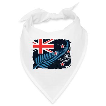 Neuseeland Aotearoa Kiwi 11 - Bandana - Weiß - Vorne