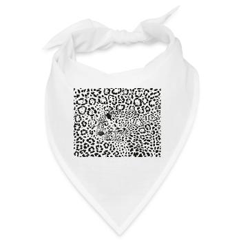 Seamless background Jaguars Latin Panthera onca - Bandana - Weiß - Vorne