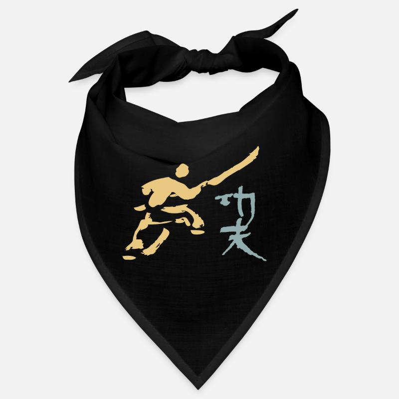 Kungfu - Shaolin Mönch mit Hellbarde Bandana