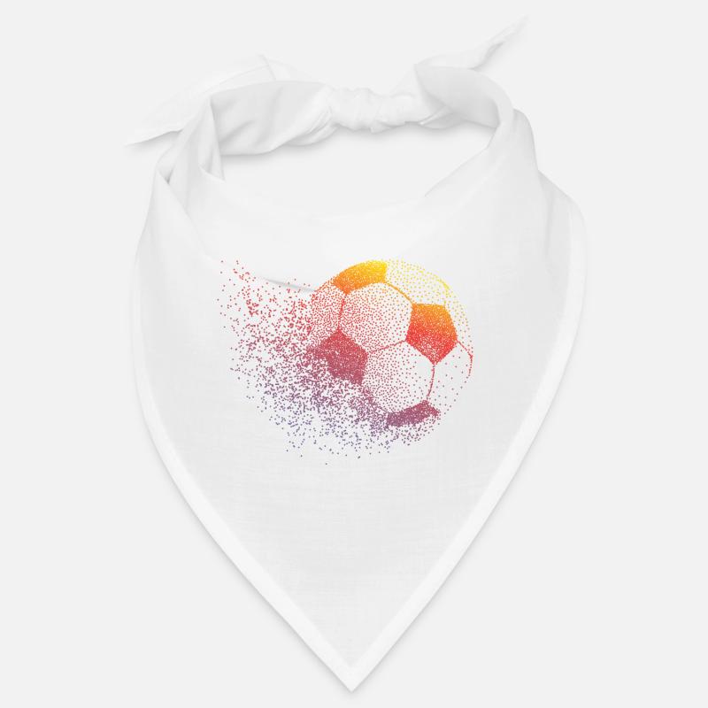 Fussball - Bandana - Weiß