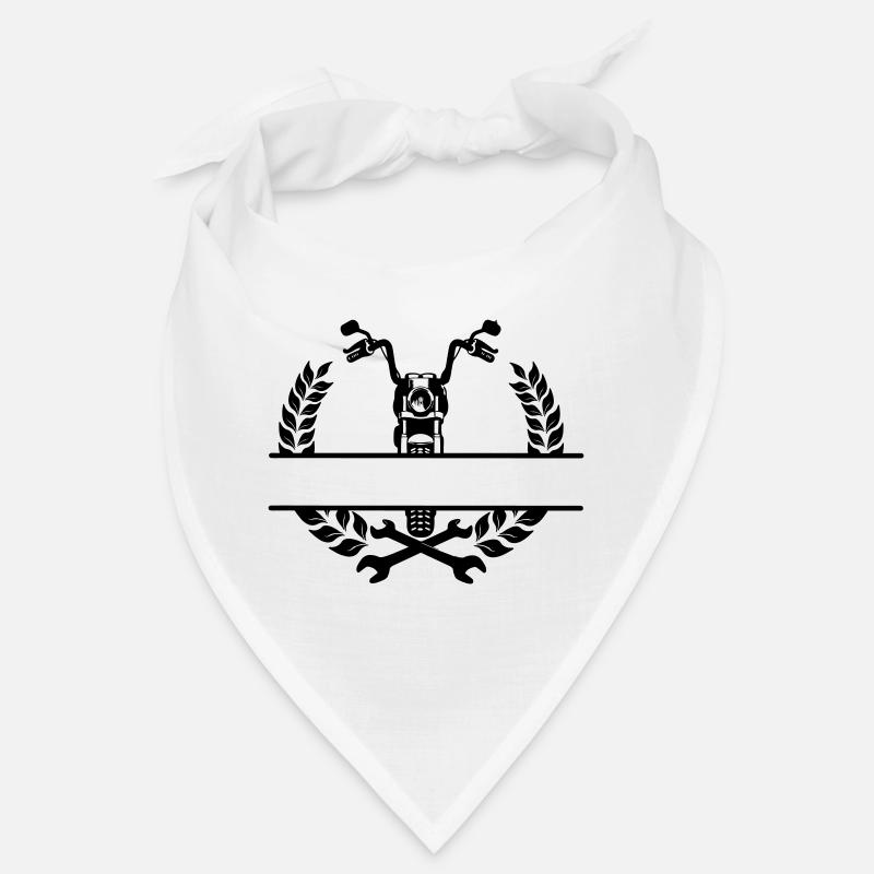 Motorradmechaniker- oder Werkstattlogo Bandana