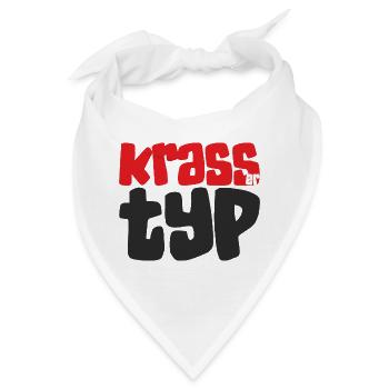 Krasser Typ - Bandana - Weiß - Vorne