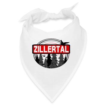 Zillertal - Alpen - Österreich - Bandana - Weiß - Vorne