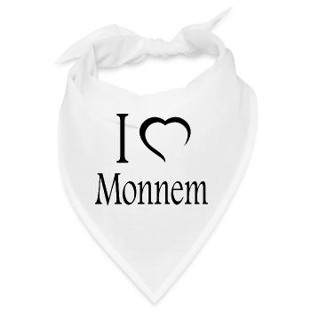 Mannheim Monnem Mannheimat - Bandana - Weiß - Vorne
