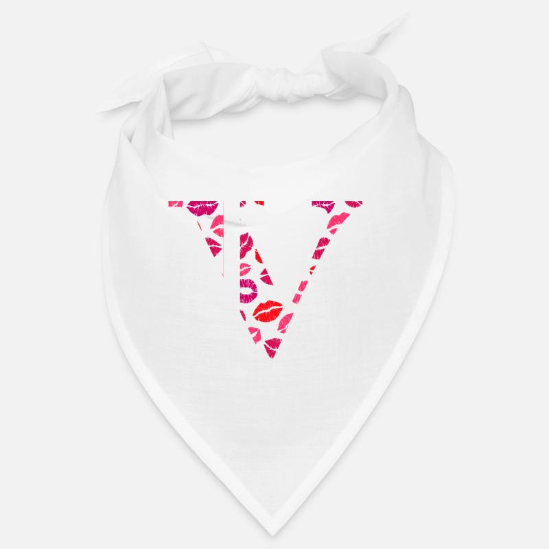 Buchstabe v Küsse Bandana