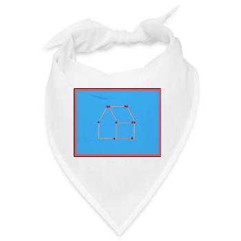 Streichholz legespiel - Bandana - Weiß - Vorne