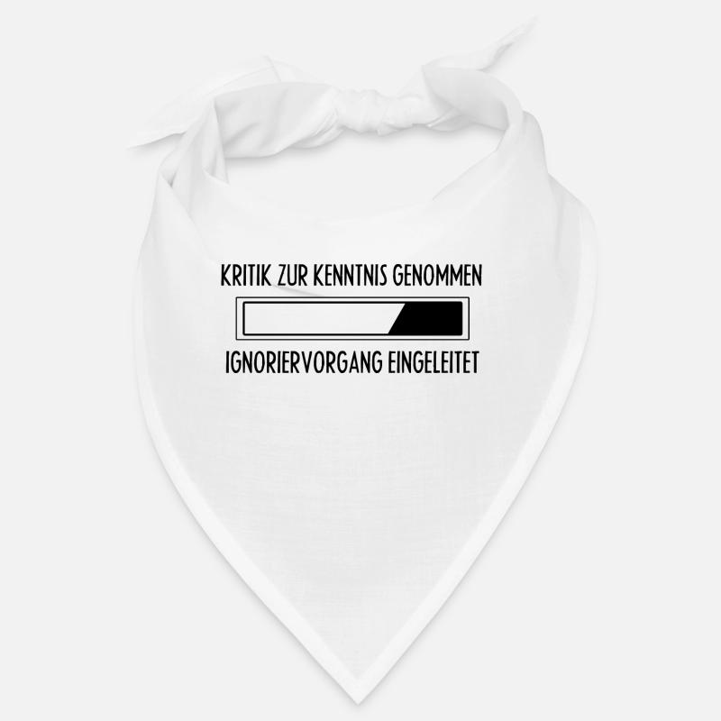 Shirt Damen - Sprüche Statement mit Spruch Kritik - Bandana - Weiß