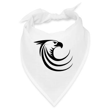 Adler wie ein Phönix - Bandana - Weiß - Vorne